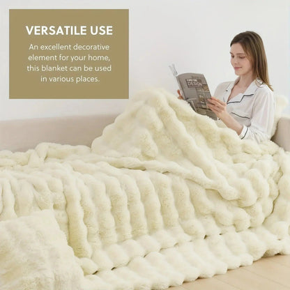 Slumblr® Cozy Faux Rabbit Fleece Throw Blanket — photo 10
