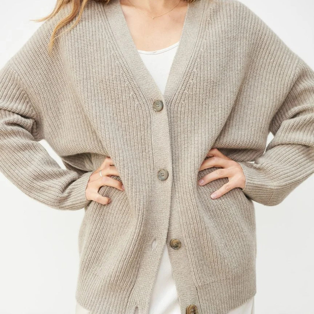 Womens Oversized Soft Knit Cashmere Cardigan — photo 11