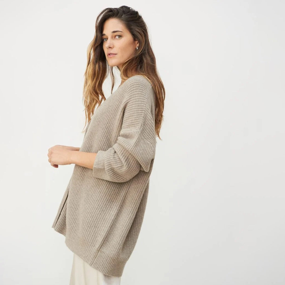 Womens Oversized Soft Knit Cashmere Cardigan — photo 12