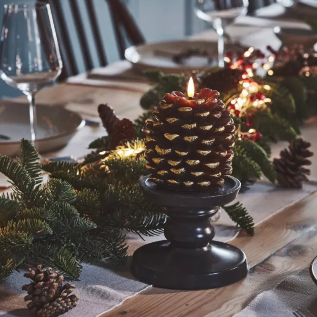 LED Pinecone Candle — photo 1