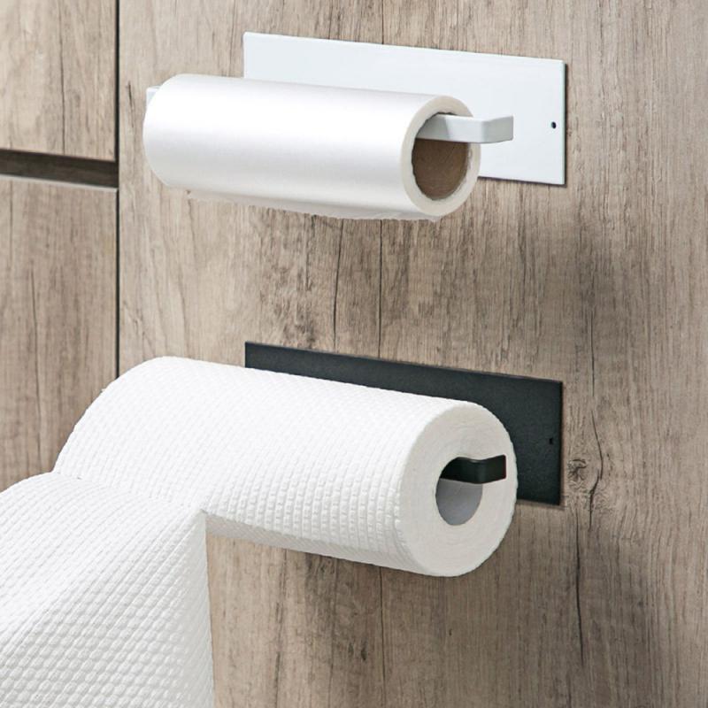 Wall-Mounted Iron Paper Towel Holder - Space-Saving Design — photo 10