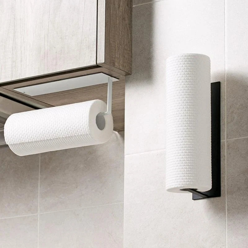 Wall-Mounted Iron Paper Towel Holder - Space-Saving Design — photo 4