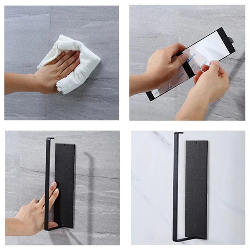 Wall-Mounted Iron Paper Towel Holder - Space-Saving Design — photo 7