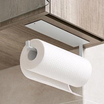 Wall-Mounted Iron Paper Towel Holder - Space-Saving Design — photo 8