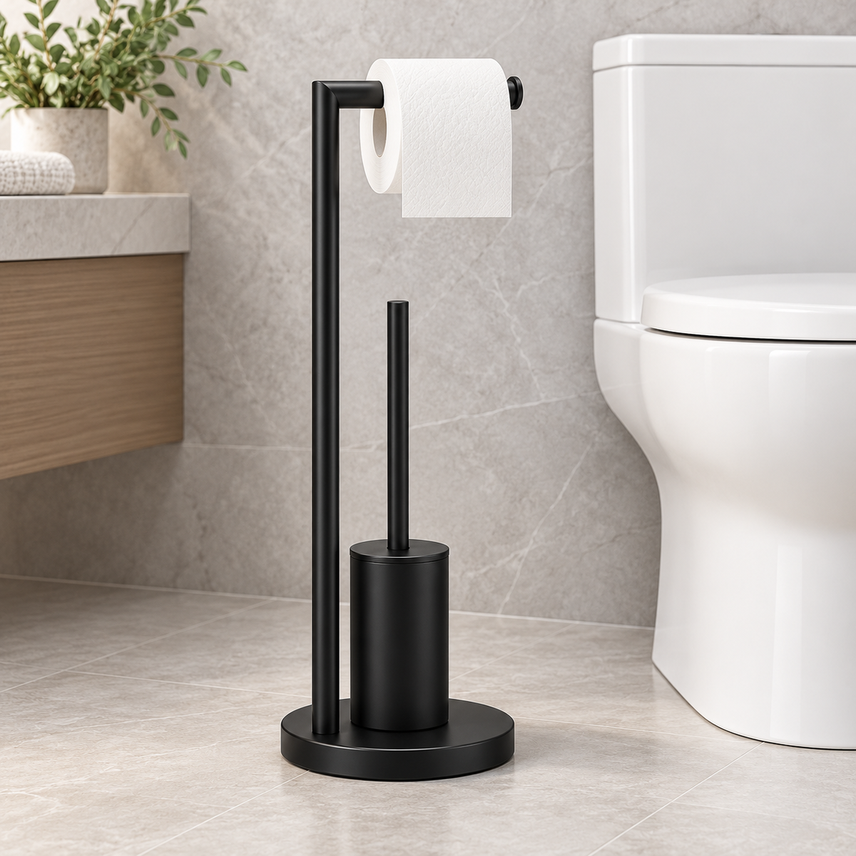 Wall Mounted Toilet Paper Holder Modern Design Bathroom — photo 7