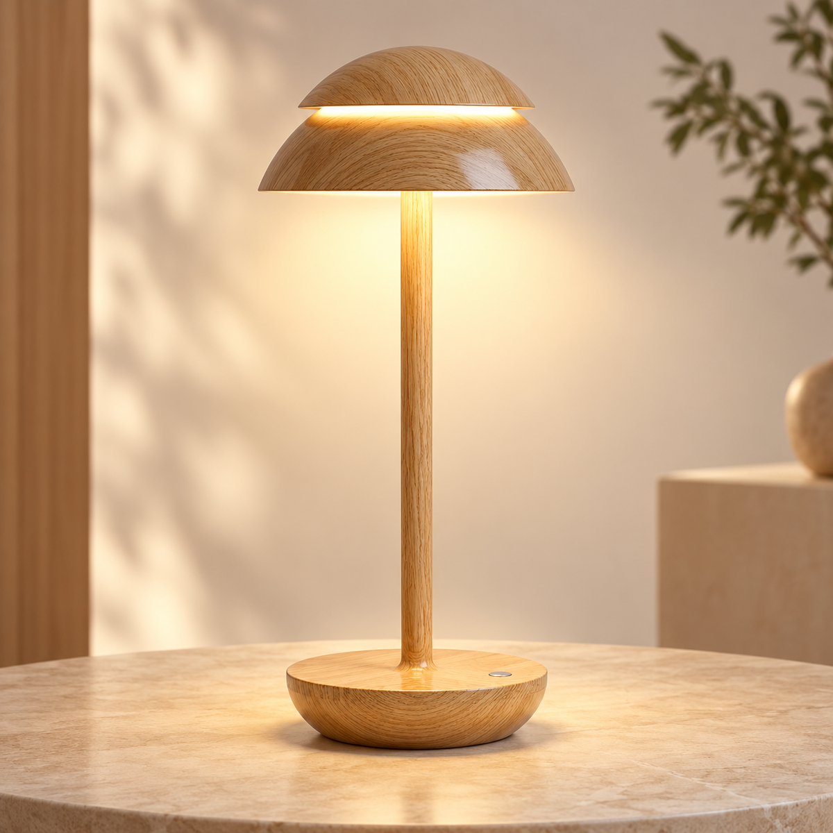 Warm Table Lamp Rechargeable Modern Design — photo 1