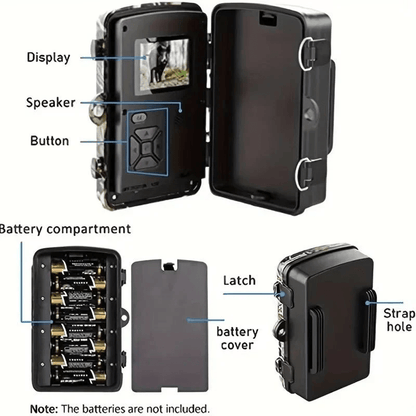 1080P Night Vision Hunting Camera with Motion Triggered Recording for Wildlife Monitoring Outdoors — photo 6