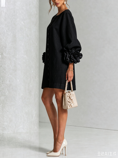Sculptural Shift Dress — photo 16