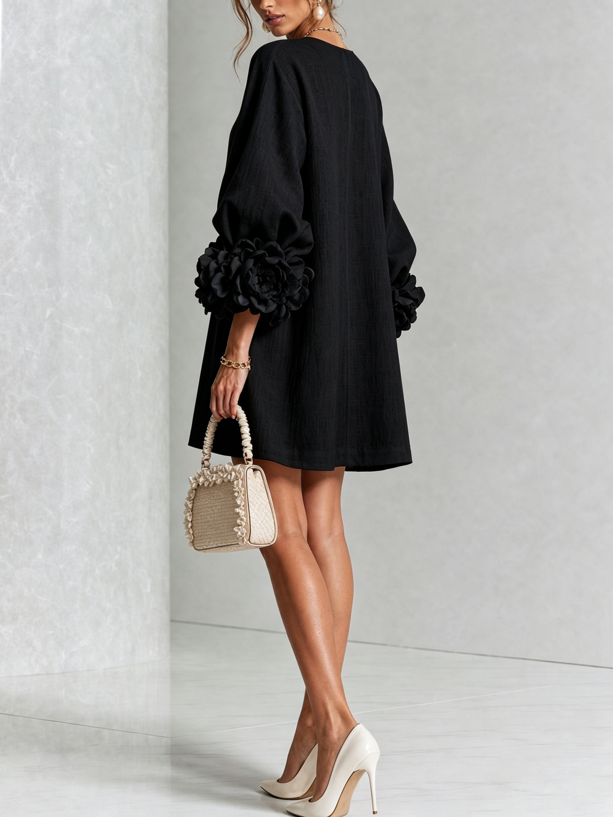 Sculptural Shift Dress — photo 17