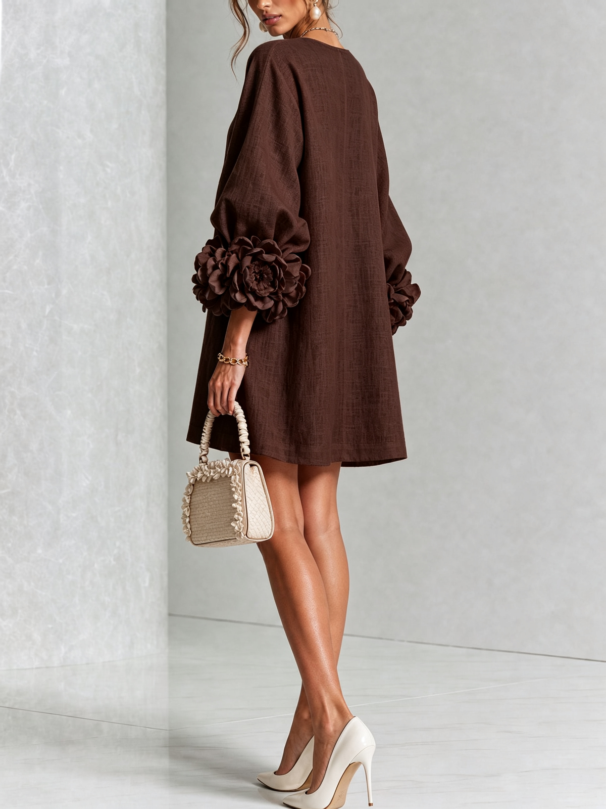 Sculptural Shift Dress — photo 29