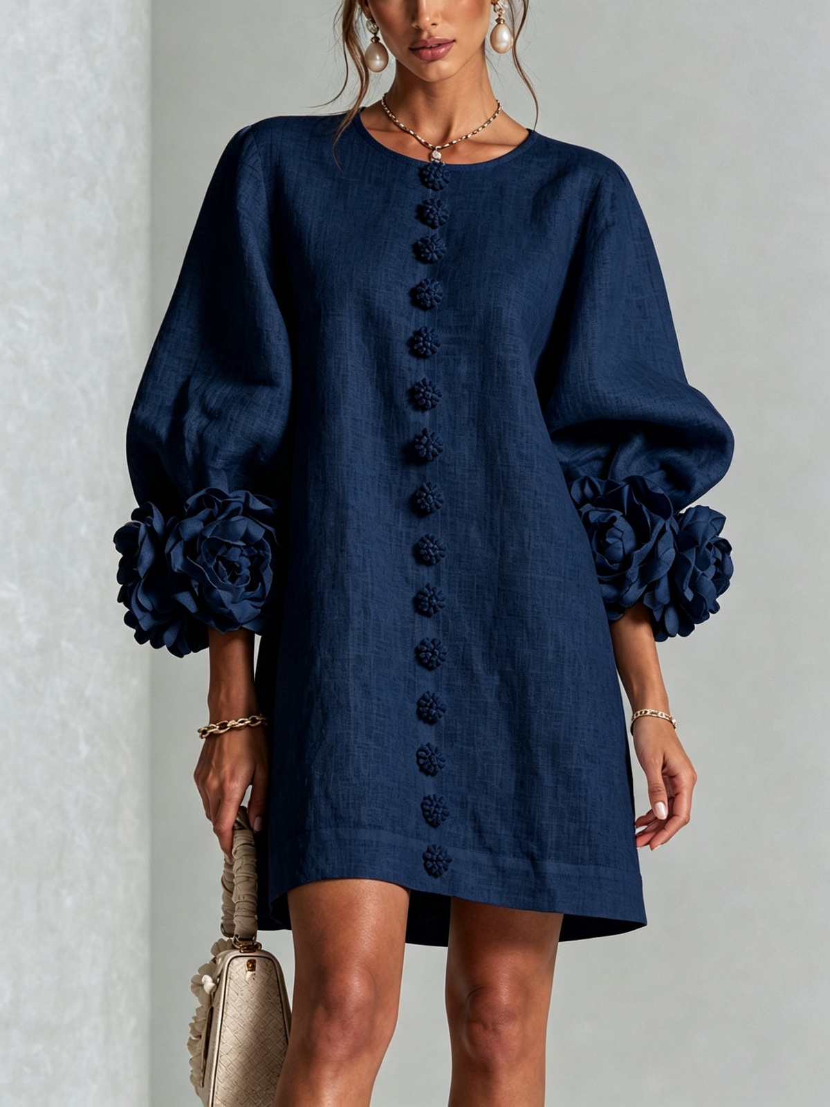 Sculptural Shift Dress — photo 11