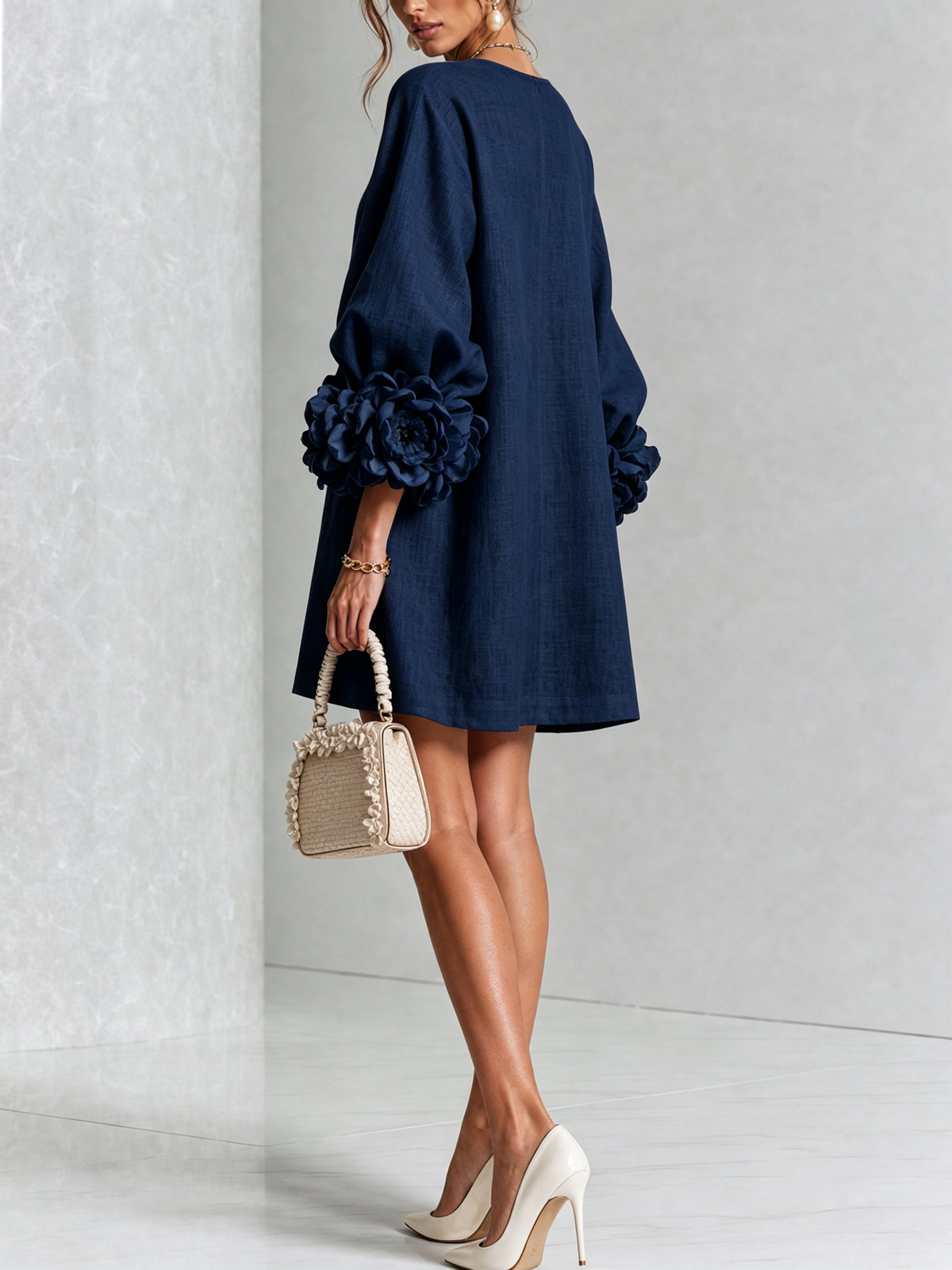 Sculptural Shift Dress — photo 13