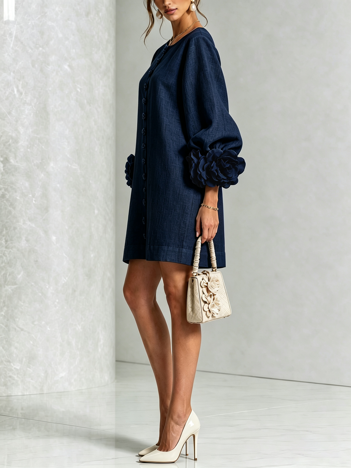 Sculptural Shift Dress — photo 12