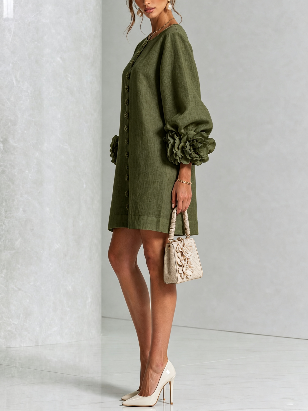 Sculptural Shift Dress — photo 8