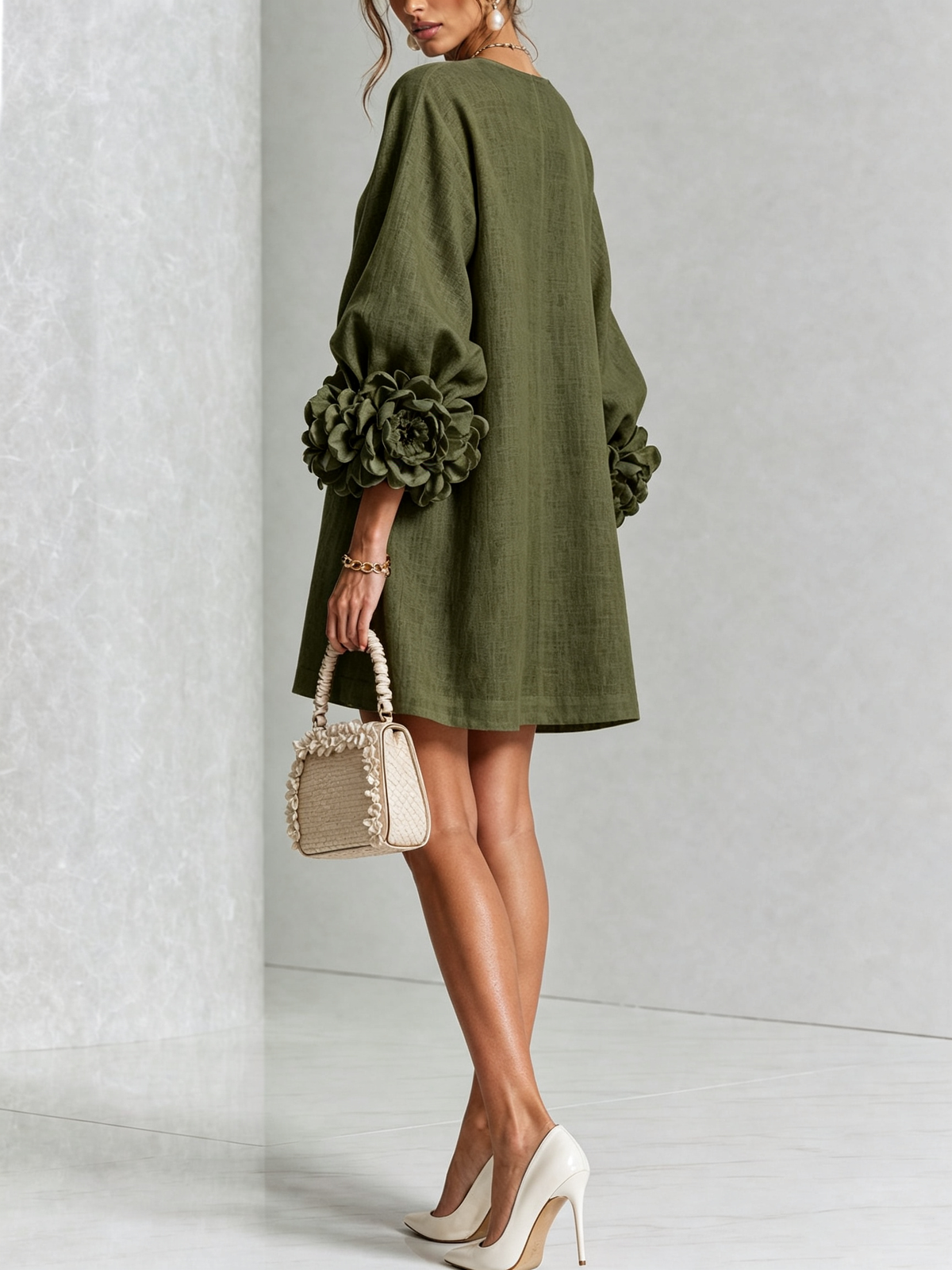 Sculptural Shift Dress — photo 9