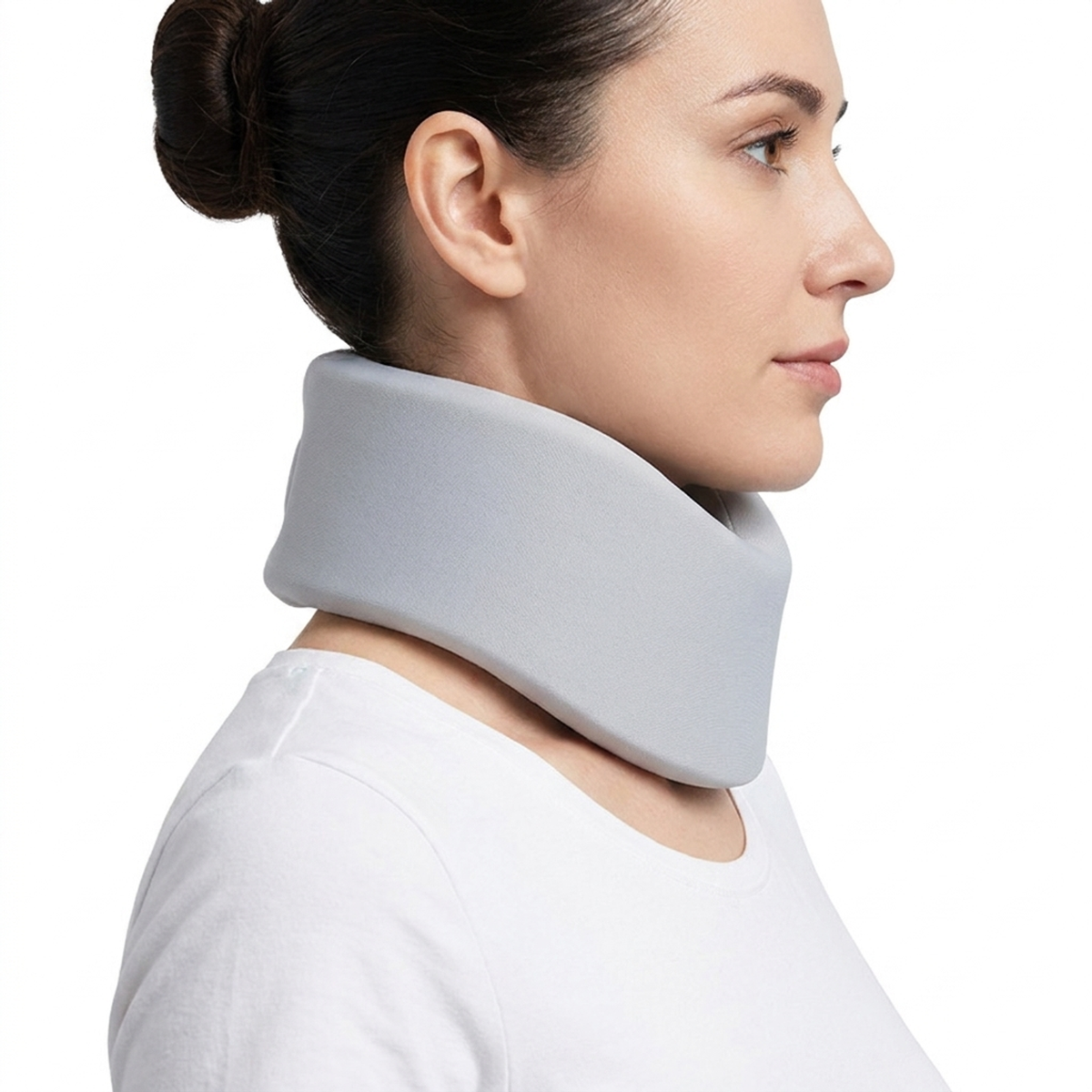 Adjustable Neck Brace Support Collar with Soft Padding — photo 1