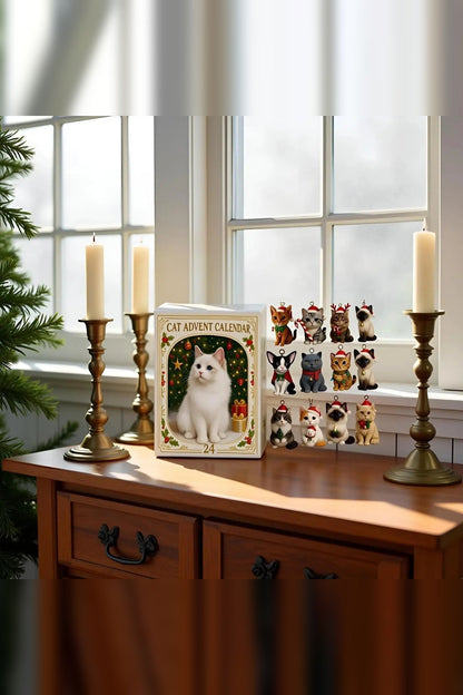 Cat Advent Calendar – 24 Acrylic Kitten Ornaments to Hang — photo 3