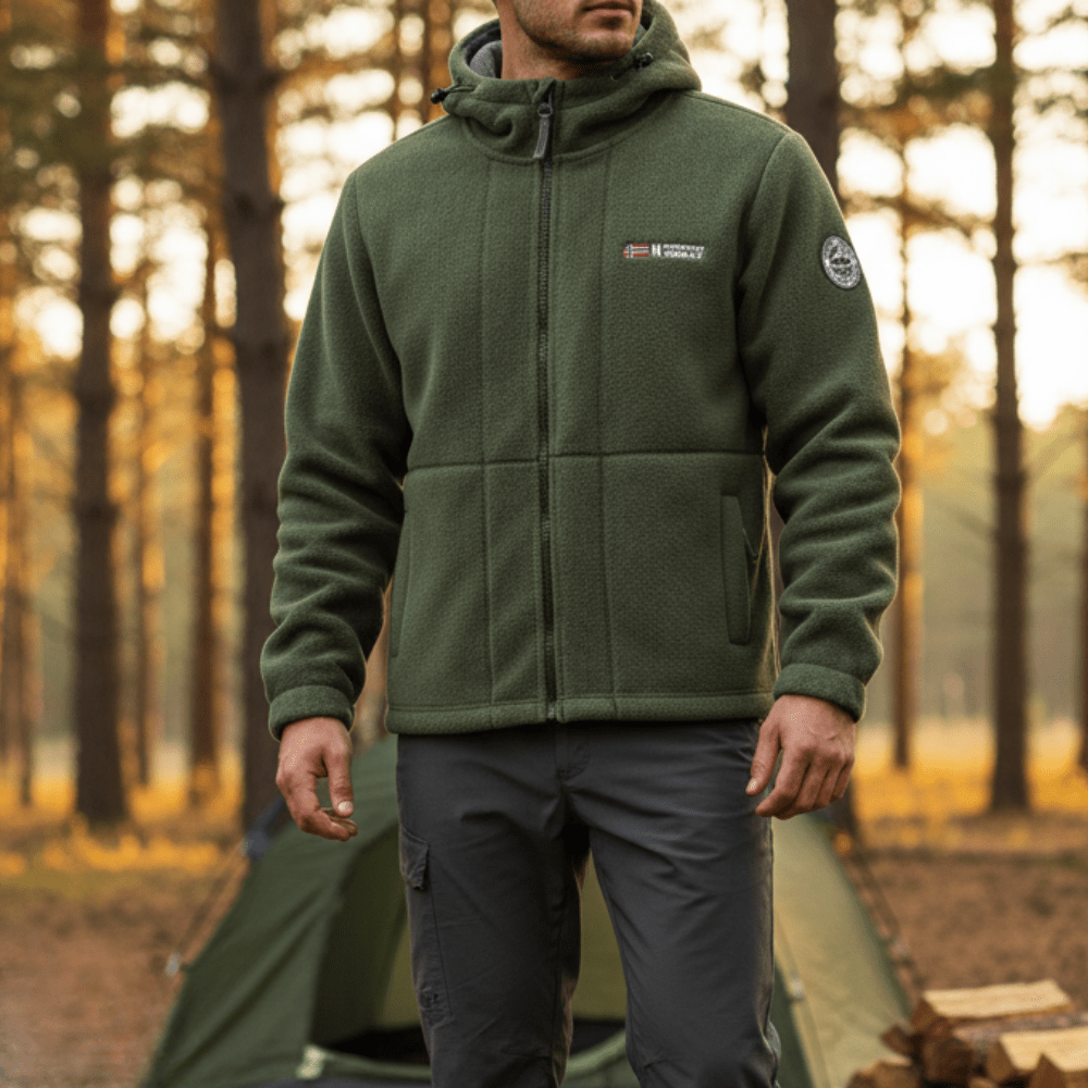 Men's Windproof Hooded Fleece Jacket for Walking & Hiking — photo 12