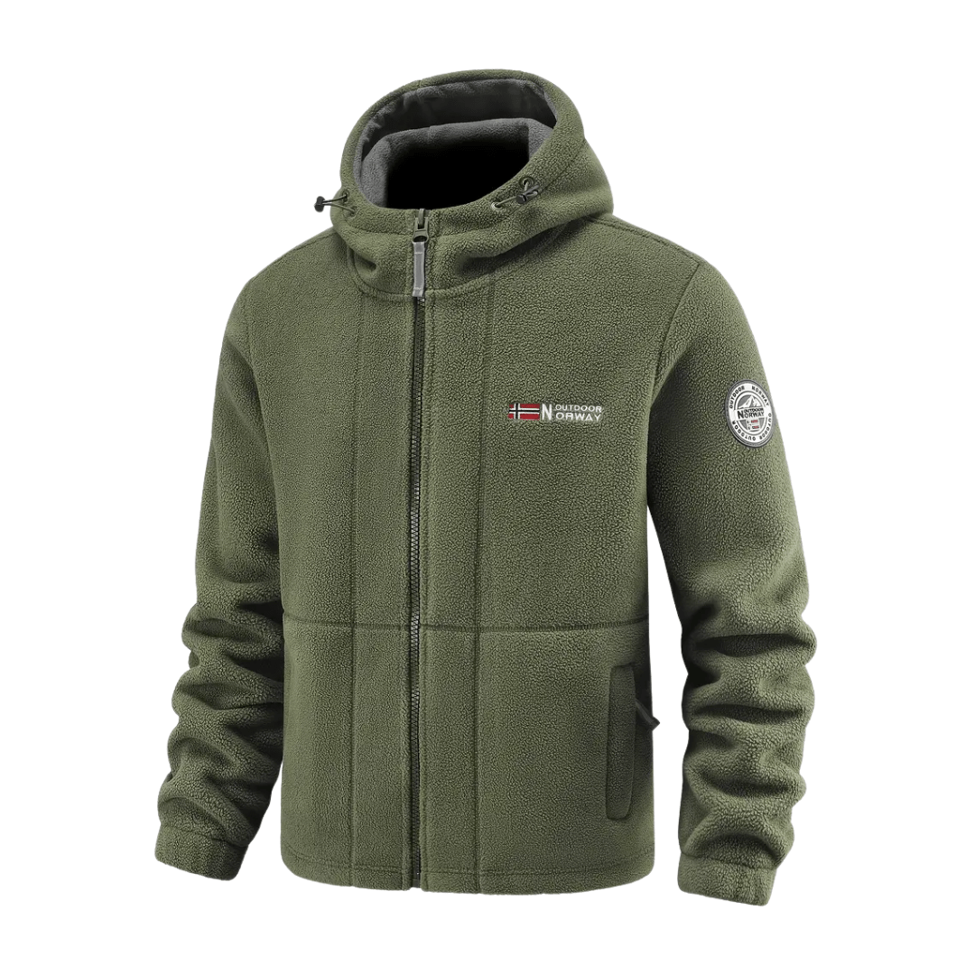 Men's Windproof Hooded Fleece Jacket for Walking & Hiking — photo 31