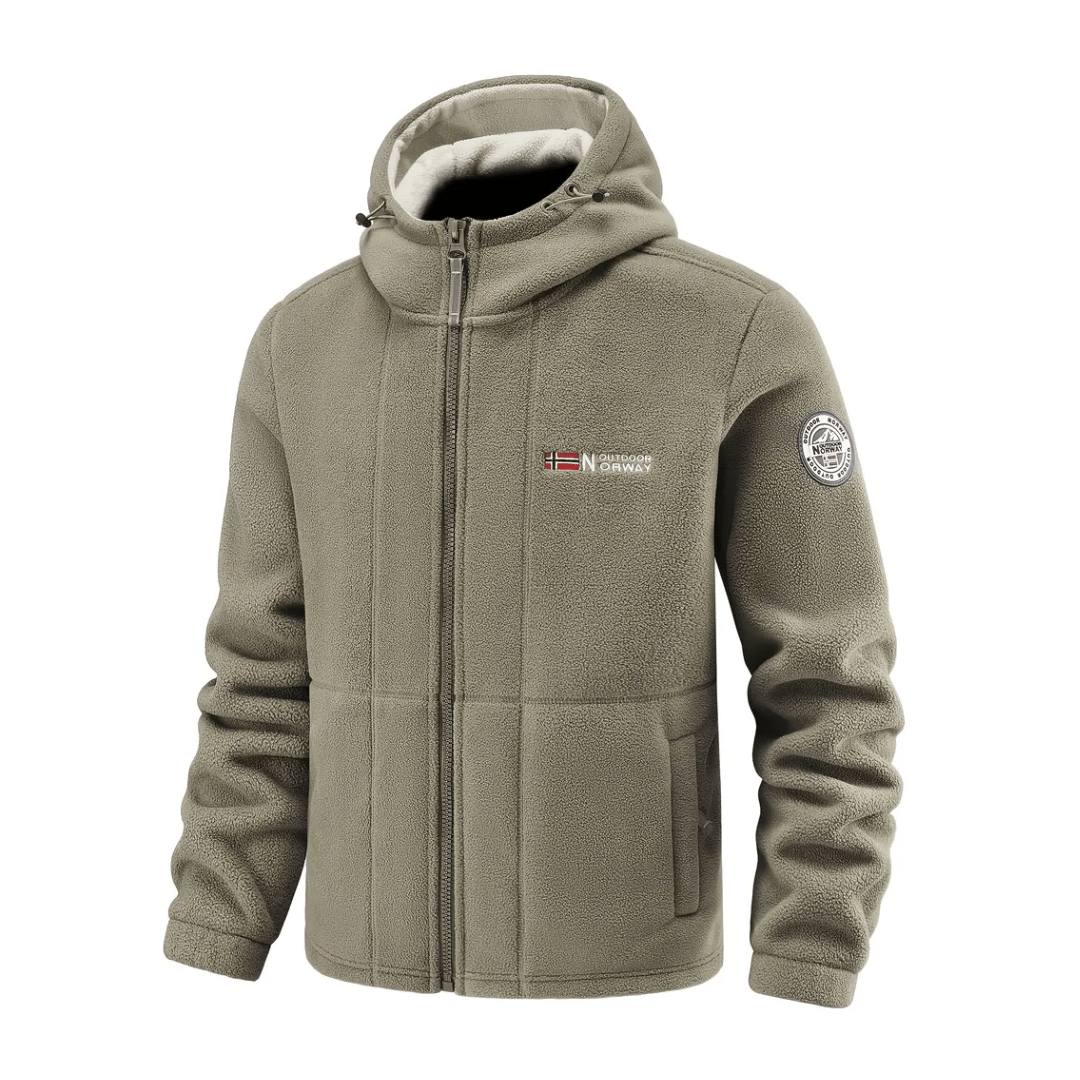Men's Windproof Hooded Fleece Jacket for Walking & Hiking — photo 23