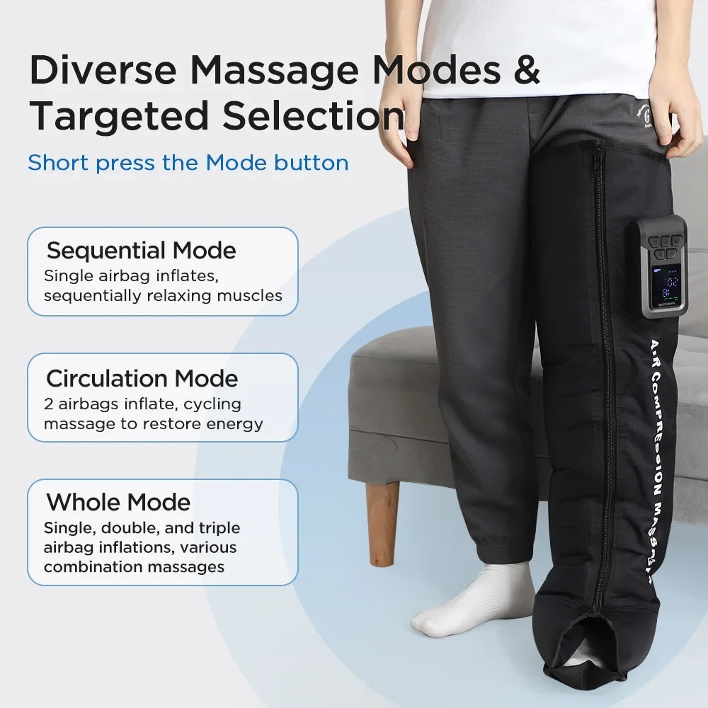 Air Compression Massager – Wireless Recovery for Leg Circulation & Muscle Relief — photo 4