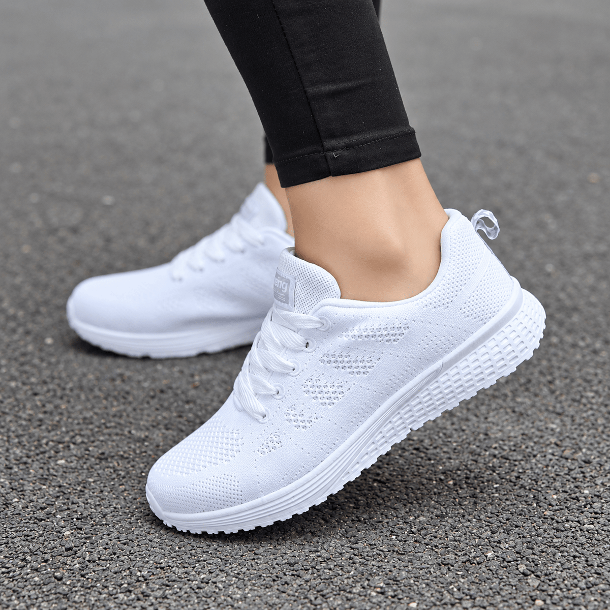 Alice - Women's Orthopaedic Slip-On Lace-Up Trainers — photo 5