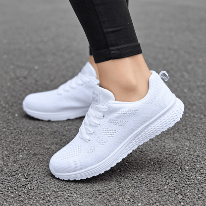 Alice - Women's Orthopaedic Slip-On Lace-Up Trainers — photo 5