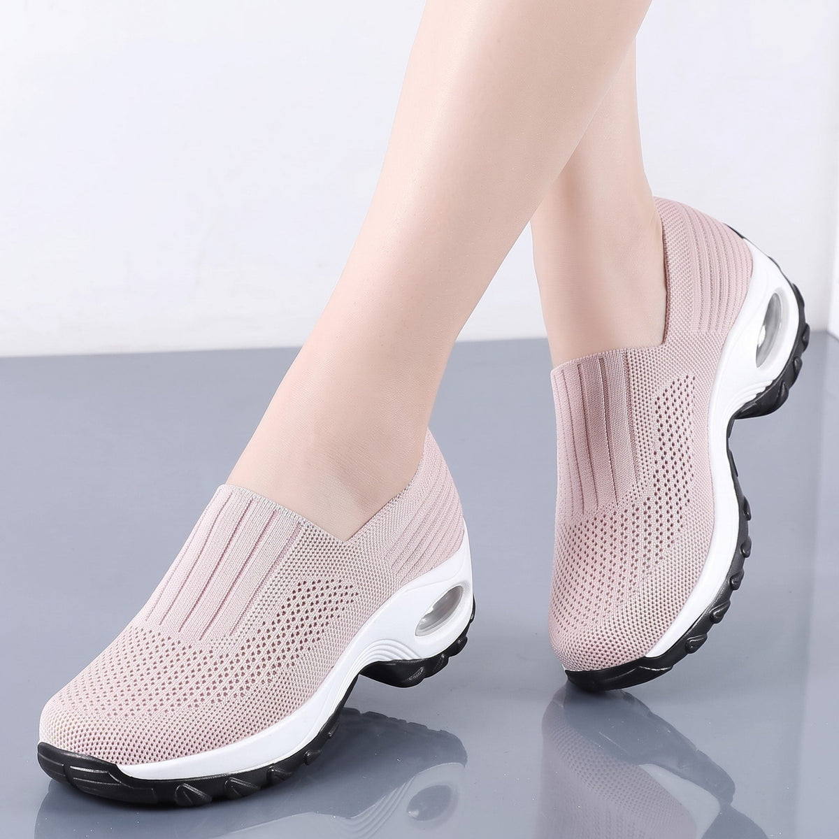 Alice - Women's Orthopaedic Slip-On Trainers with Air Sole Support — photo 4