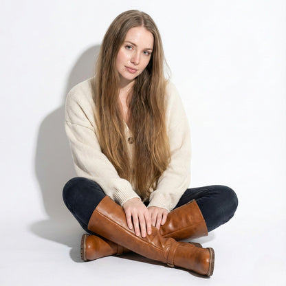 Aurela – Women’s Leather Supportive Knee-High Boots — photo 10