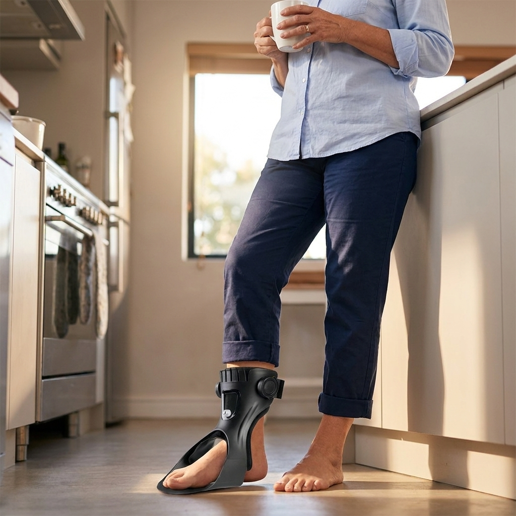 Adjustable Foot Drop Support Brace with Air Cushion — photo 6