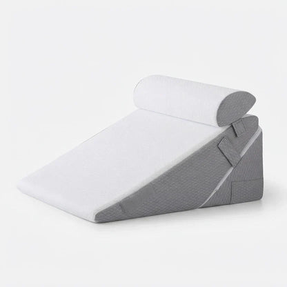 Adjustable Wedge Pillow with Neck Roll and Memory Foam, 56 × 56 cm — photo 8