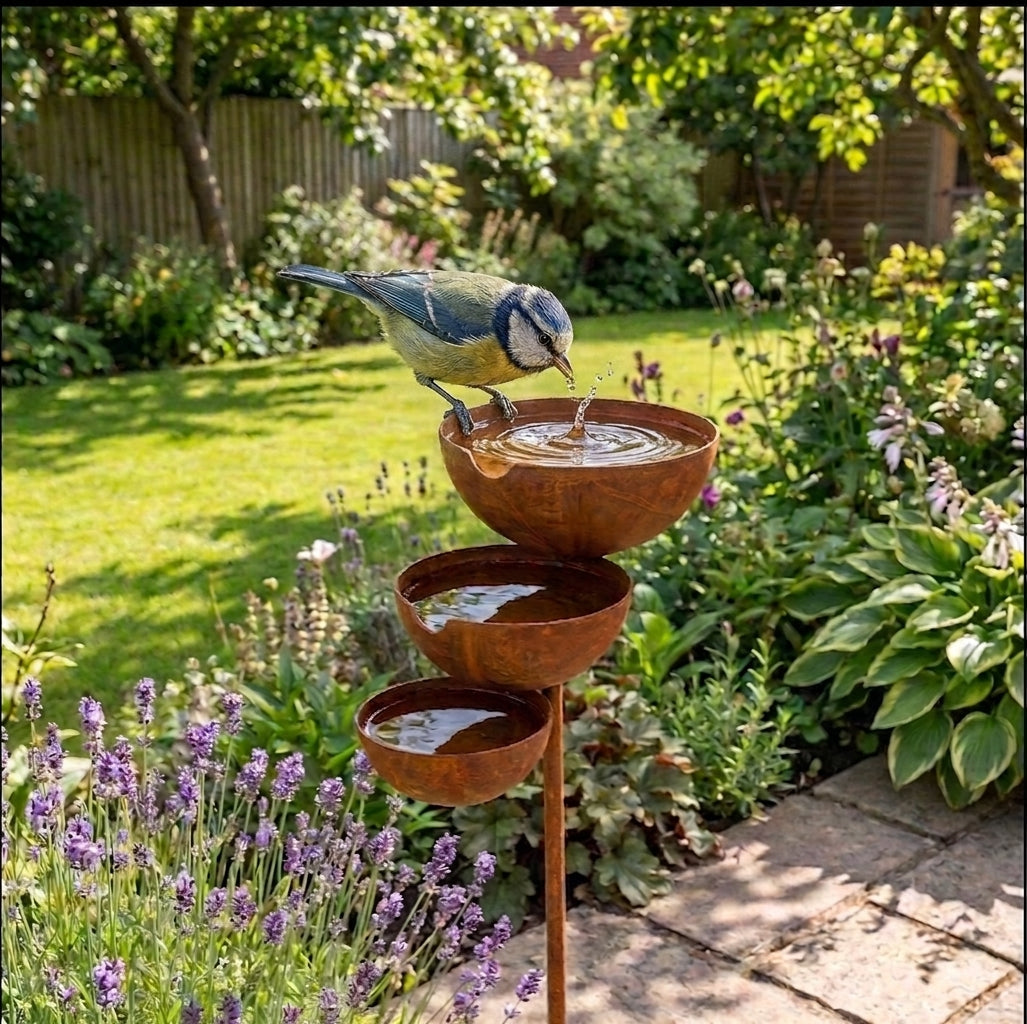 Three-Tier Bird Bath: Water Station and Garden Ornament in One — photo 5