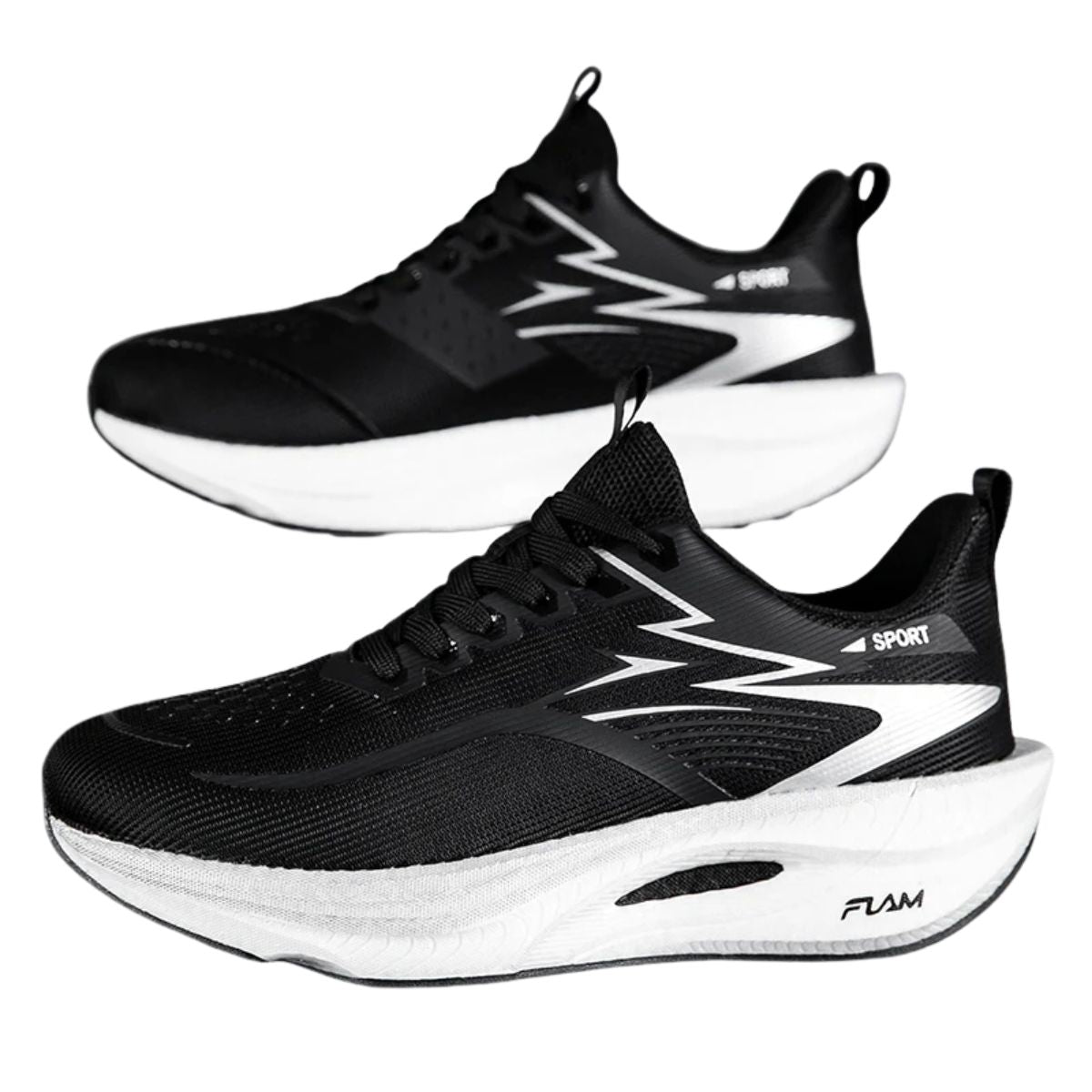 Carbon Plate Running Shoes Breathable Air Cushion Athletic Sneakers — photo 3
