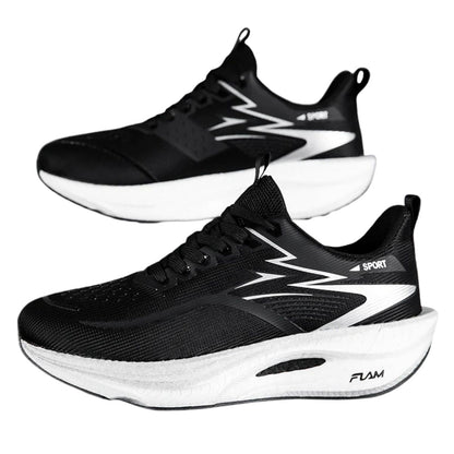 Carbon Plate Running Shoes Breathable Air Cushion Athletic Sneakers — photo 3