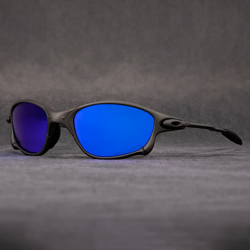 Polarised UV400 Square Sunglasses with Lightweight Metal Frame and Mirror Lenses for Riding — photo 12
