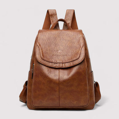 Women's Anti-Theft Leather Backpack for Travel & Daily Use — photo 1