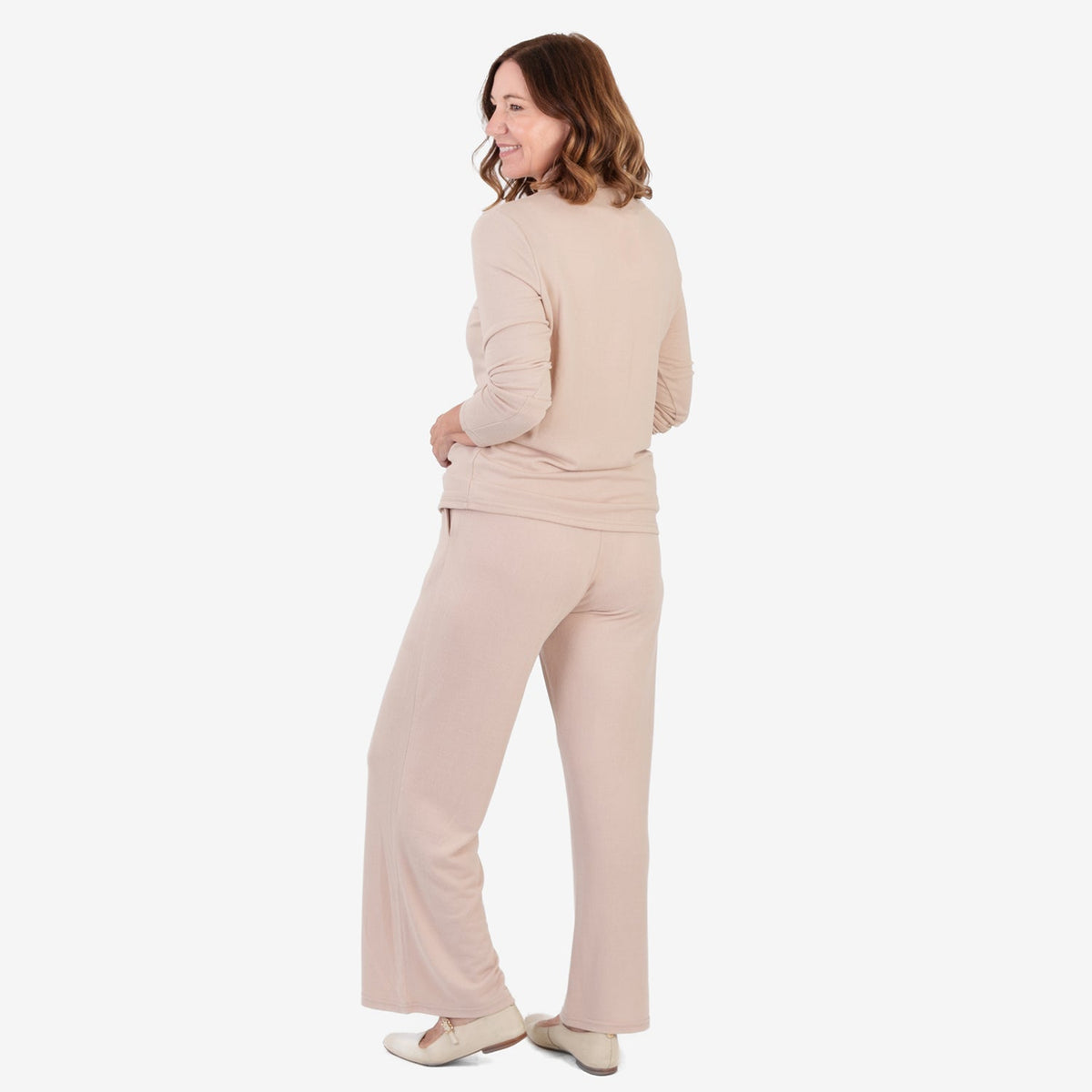 Women's Brushed Marl Turtleneck Top with Long Sleeves & Soft Ribbed Finish — photo 16