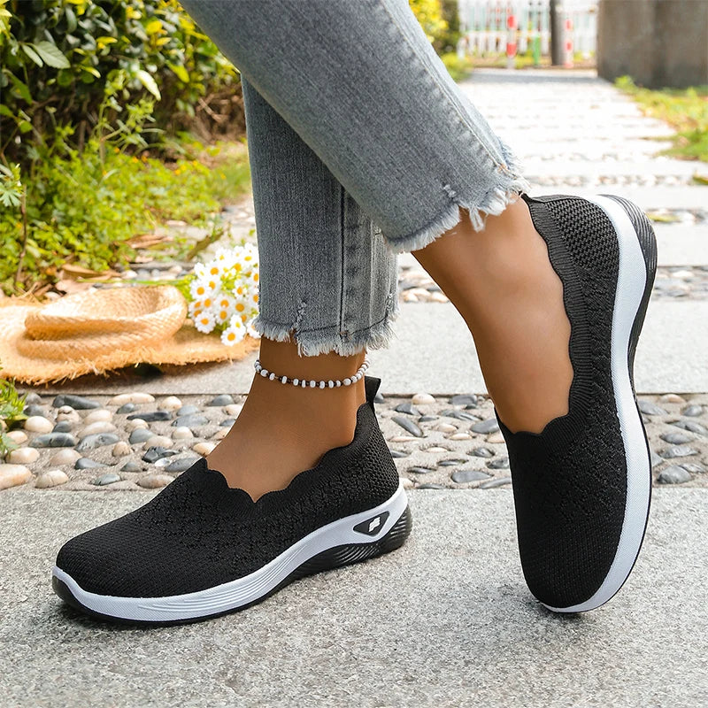 Cushioned Slip-On Walking Shoes for Women, Lightweight and Breathable — photo 15