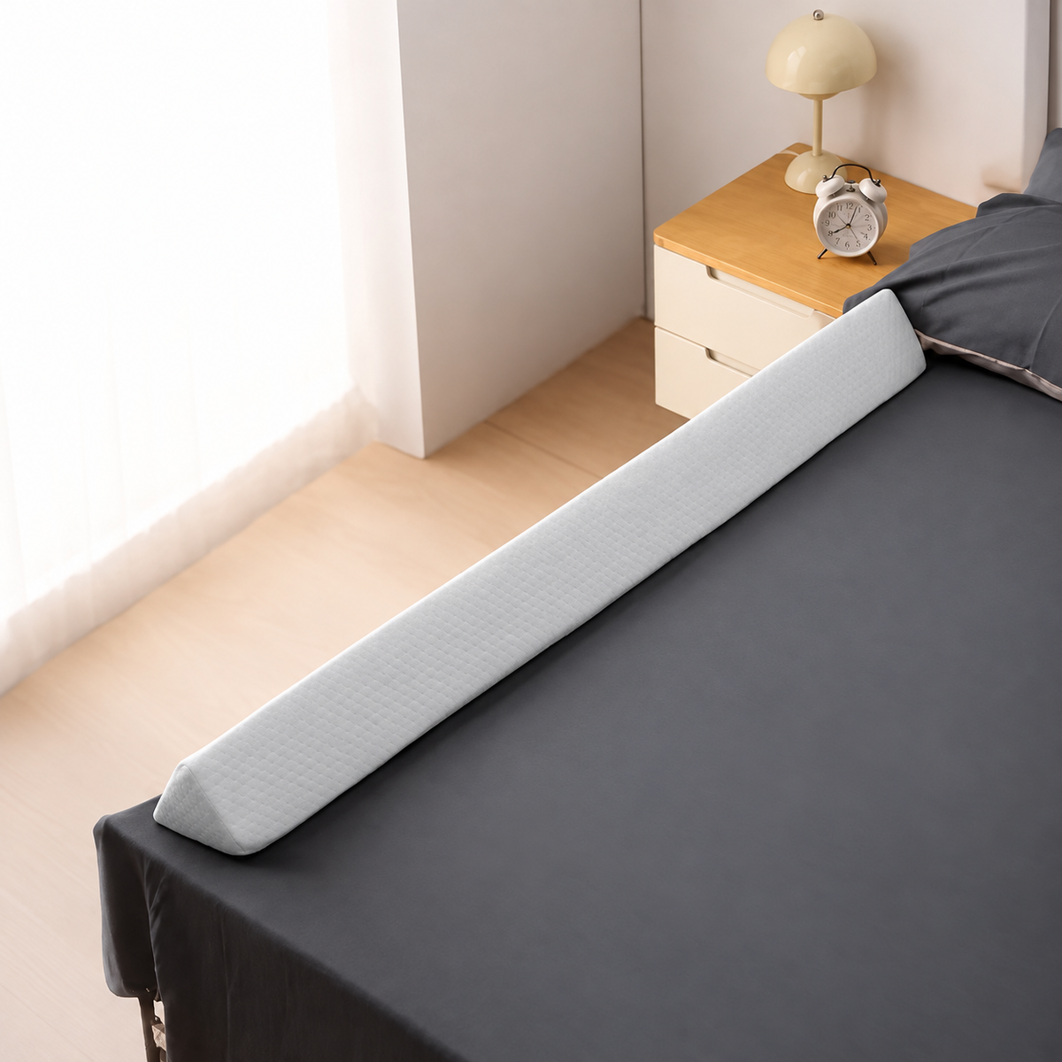 Soft Bed Safety Bumper | 56" Non-Slip Foam Bed Rail Alternative — photo 1