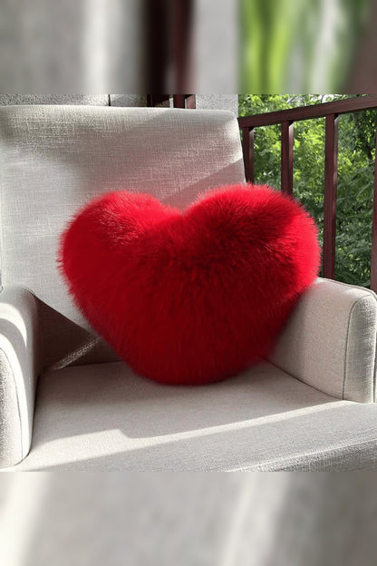 Heart Cushion with Long Pile – 32 x 40 cm, Four Colours — photo 4
