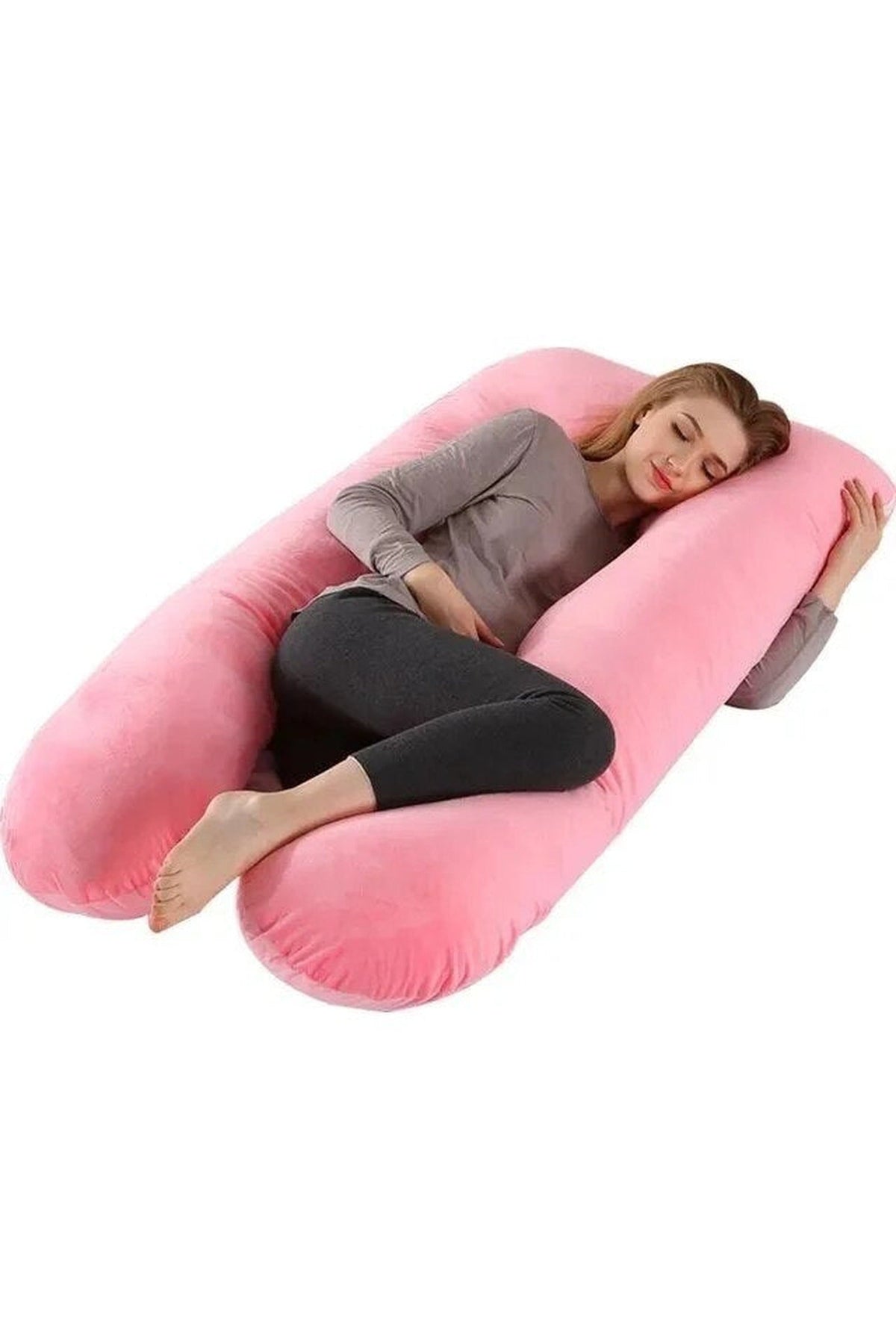 Body Pillow – Ergonomic Support, Removable Cover — photo 6