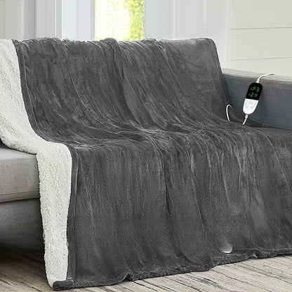 Electric Heated Blanket with Digital Controller for Bedroom — photo 4