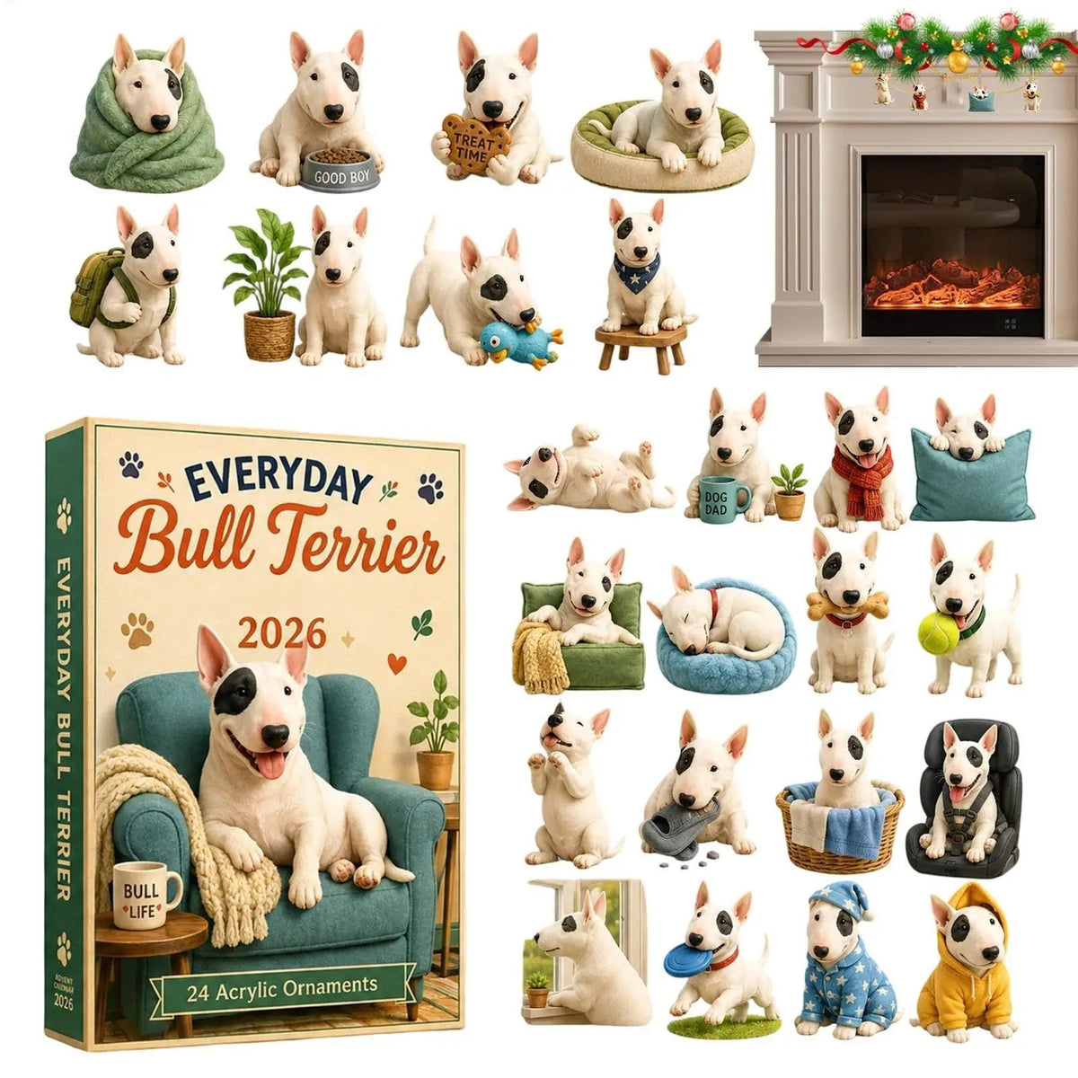Bull Terrier Advent Calendar 2026 - 24 Days of Festive Fun — photo 1