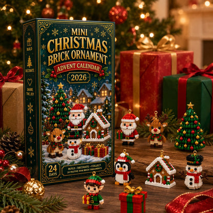 Mini Brick Advent Calendar with 24 Christmas Building Sets to Build & Hang — photo 8