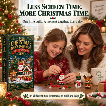 Mini Brick Advent Calendar with 24 Christmas Building Sets to Build & Hang — photo 3