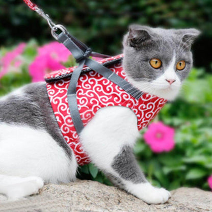 Cat Harness and Leash Set – Escape Proof Adjustable Mesh Vest Harness with Quick Release & 4 ft Leash, XS-S, Blue, Green or Red — photo 13