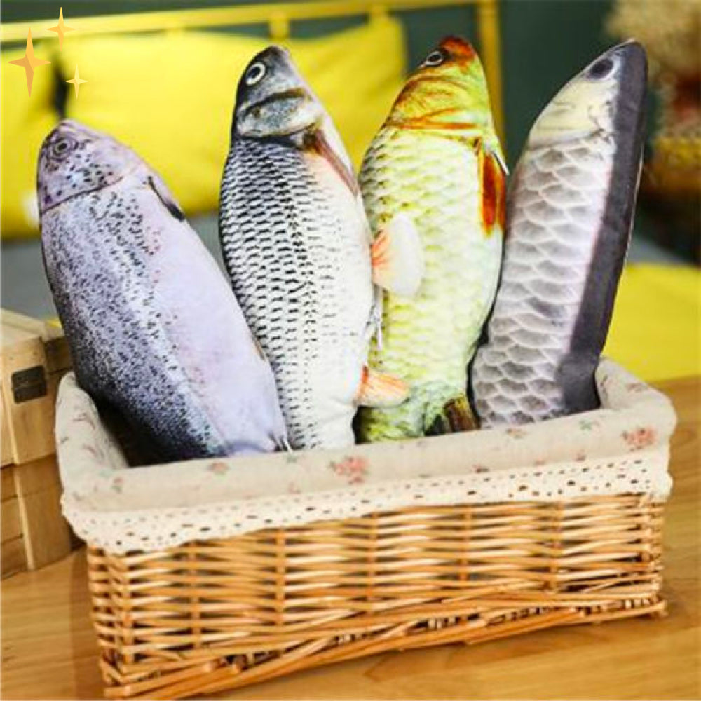 Flopping Fish Cat Toy – 4 Pack Interactive Moving Fish Cat Toys with Motion Sensor, USB Rechargeable — photo 5