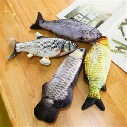 Flopping Fish Cat Toy – 4 Pack Interactive Moving Fish Cat Toys with Motion Sensor, USB Rechargeable — photo 6