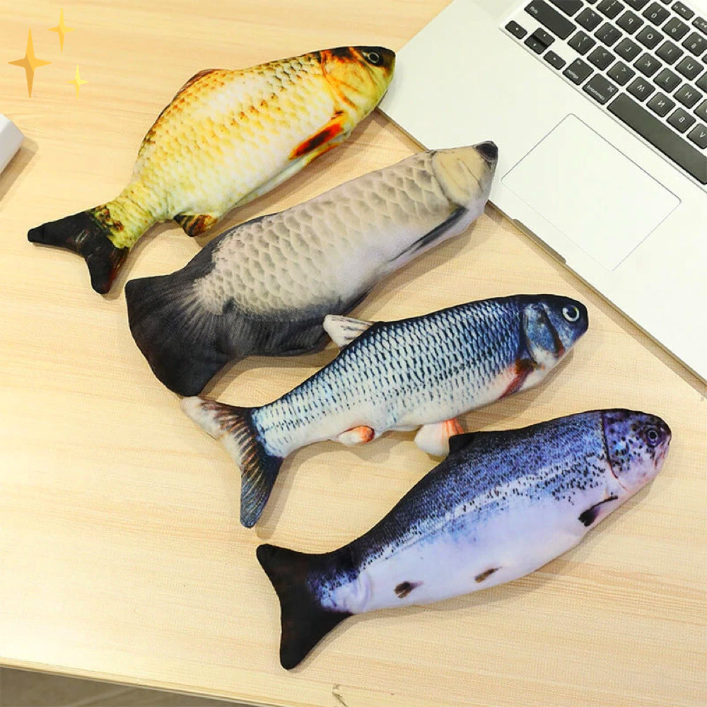 Flopping Fish Cat Toy – 4 Pack Interactive Moving Fish Cat Toys with Motion Sensor, USB Rechargeable — photo 4