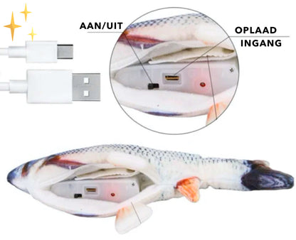 Flopping Fish Cat Toy – 4 Pack Interactive Moving Fish Cat Toys with Motion Sensor, USB Rechargeable — photo 12